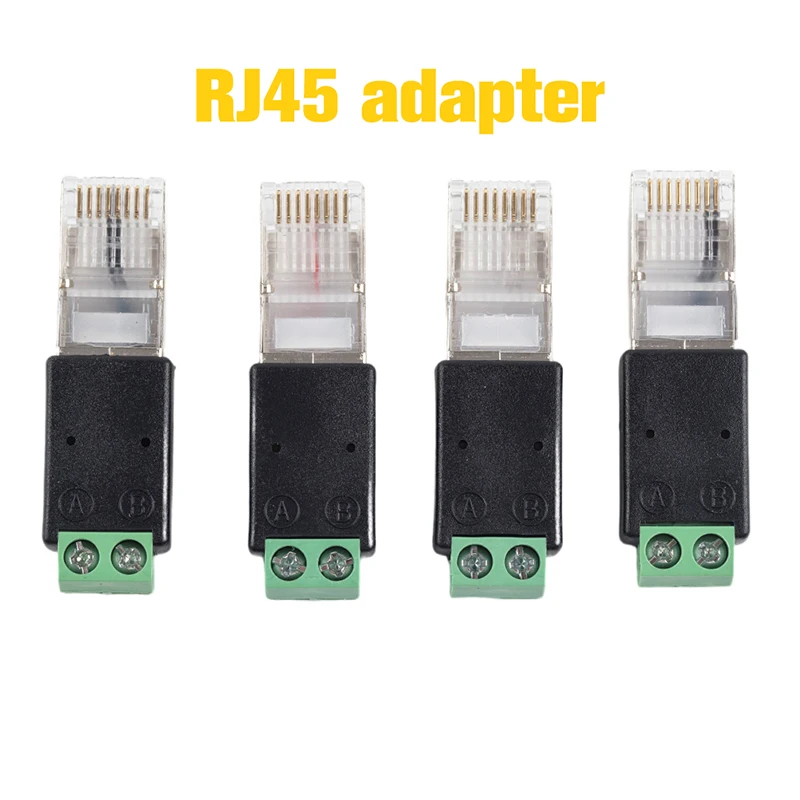 RJ45 To RS485 Converter Adapter with High Compatibility Terminal Block for Real Time Data Communication in Industry