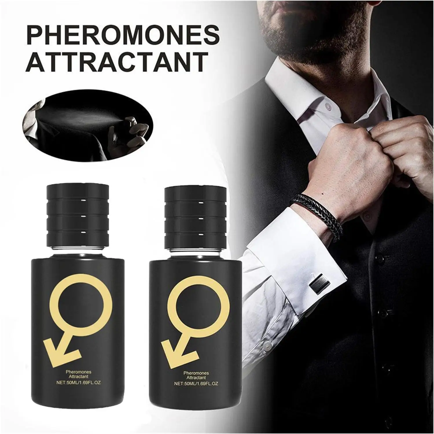 2X Sandalwood Perfume For Men Show Long Lasting Fragrace Anti Sweat Body Deodorant Spray Attract Women Perfume For Dating