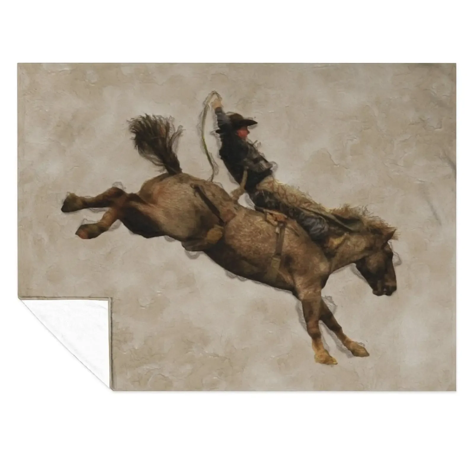 

Bucking Bronco Rodeo Cowboy Throw Blanket Baby Extra Large Throw sofa bed Sleeping Bag Blankets