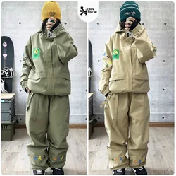 John Snow 2025 New Winter Men And Women's Professional Waterproof Ski Suit Warm Breathable American-style Snow Jacket And Pants