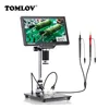 TOMLOV 디지털 현미경 멀티미터 납땜 HDMI USB 현미경, 전자 수리용, 7 인치 현미경 카메라, 32GB, DM201M 1