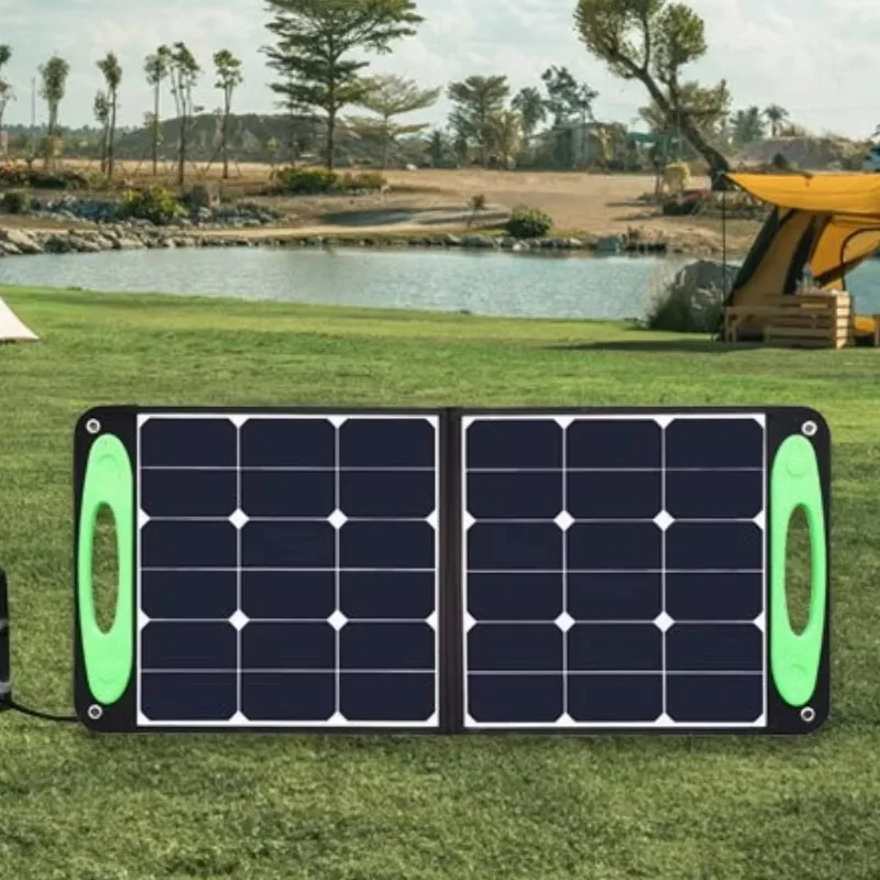 

60W solar folding charging panel, outdoor portable energy storage power supply