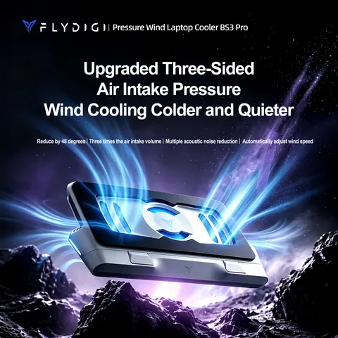 FLYDIGI Pressure-cooling Radiator BS3Pro - Notebook Gaming Laptop Esports Laptop - Silent Fan Cooling Base