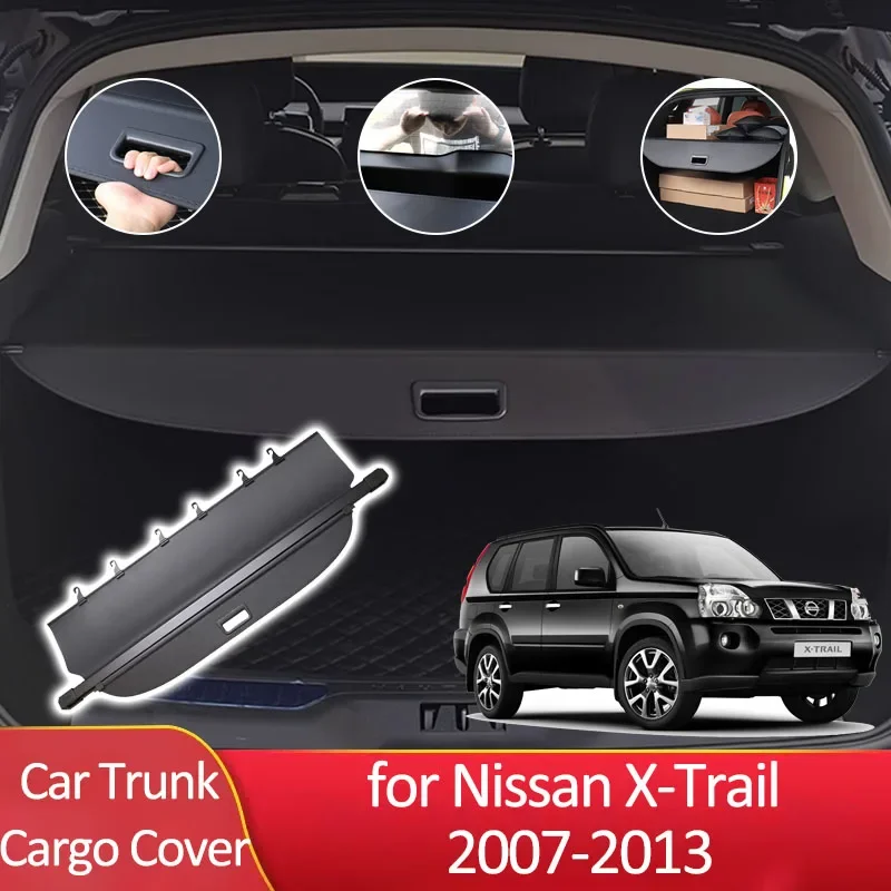 

Car Trunk Cargo Cover for Nissan X-Trail X Trail XTrail T31 2007-2013 2012 2010 Accessories Luggage Rear Curtain Tray Anti-peep