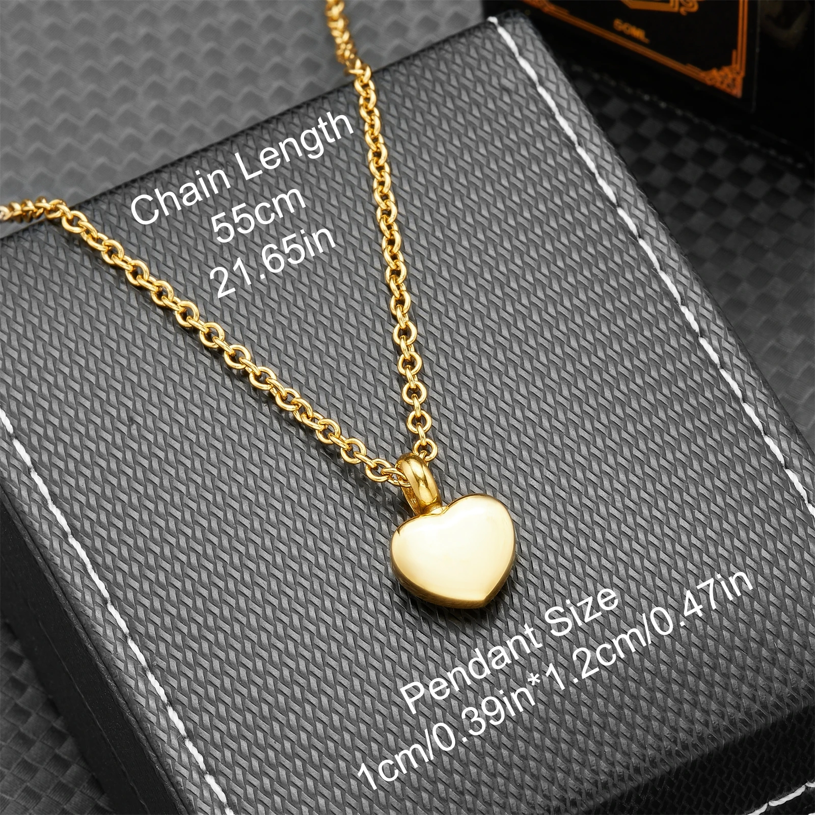 قلادة جرة تذكارية على شكل قلب رقيق - مجوهرات حرق من الفولاذ المقاوم للصدأ لرماد الإنسان، قلادة تذكار أبدية للحبيب #4