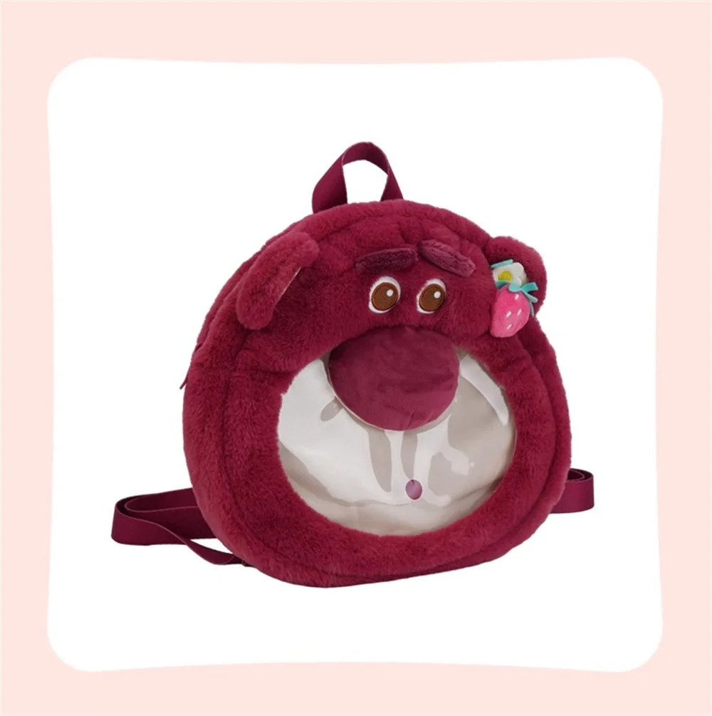 Zaino in peluche ufficiale Disney Strawberry Bear per regalo di compleanno per ragazze