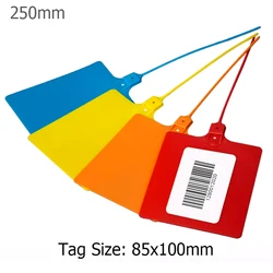 50Pcs Plastic Blank Hang Tags Disposable Security Seal Label Tag Marker Big Plate For Logistics Trunk Express Delivery 85x100mm