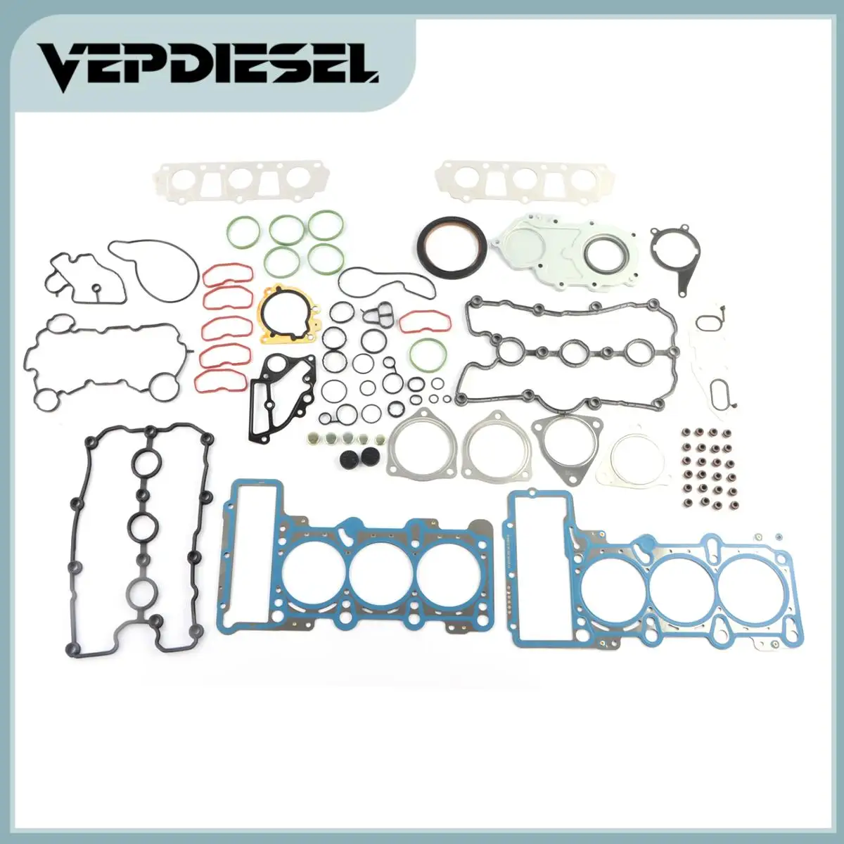 

Engine Cylinder Head Valve Cover Gaskets Seals Set For VW Touareg AUDI A4 S4 A5 A6 A7 Q5 Q7 3.0T V6 OE# 06E103148AG 06E103148AD