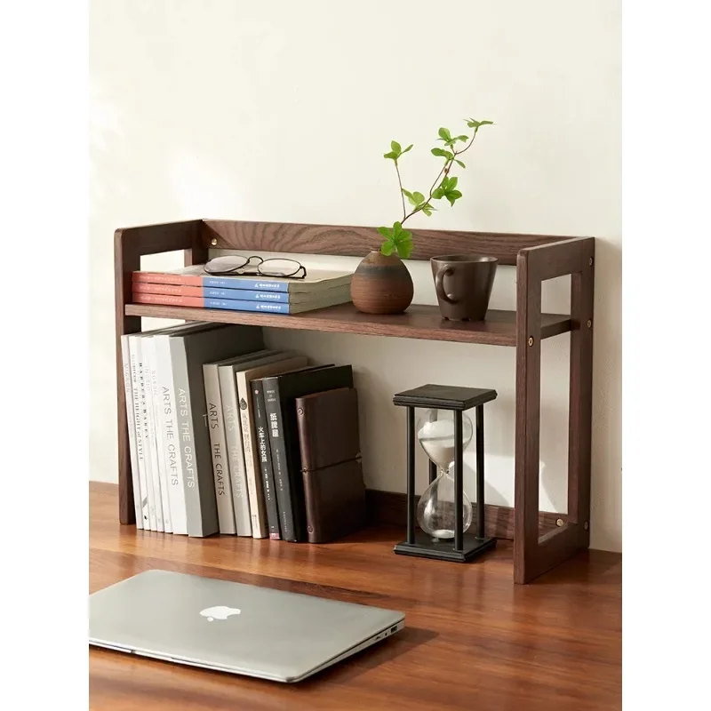 

Настольная книжная полка из массива дерева, Настольная полка, столешница для стола, деревянное Двухслойное эркерное окно, маленькая полка для хранения