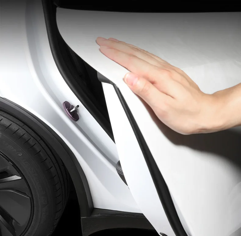 Für Tesla Model 3/Y/YL Silikon-Türschloss-Schutz, Verriegelungsstopper, Einstiegsschutz, Premium Anti-Kratz Auto-Innenausstattung – Detail 10