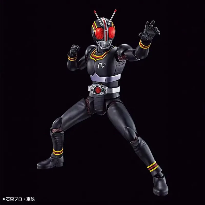 Bandai Original Kamen Rider Model Garage Kit Figure-rise 1/8 Masked Rider Black Anime Action Figure Assembly Model Toys Gift