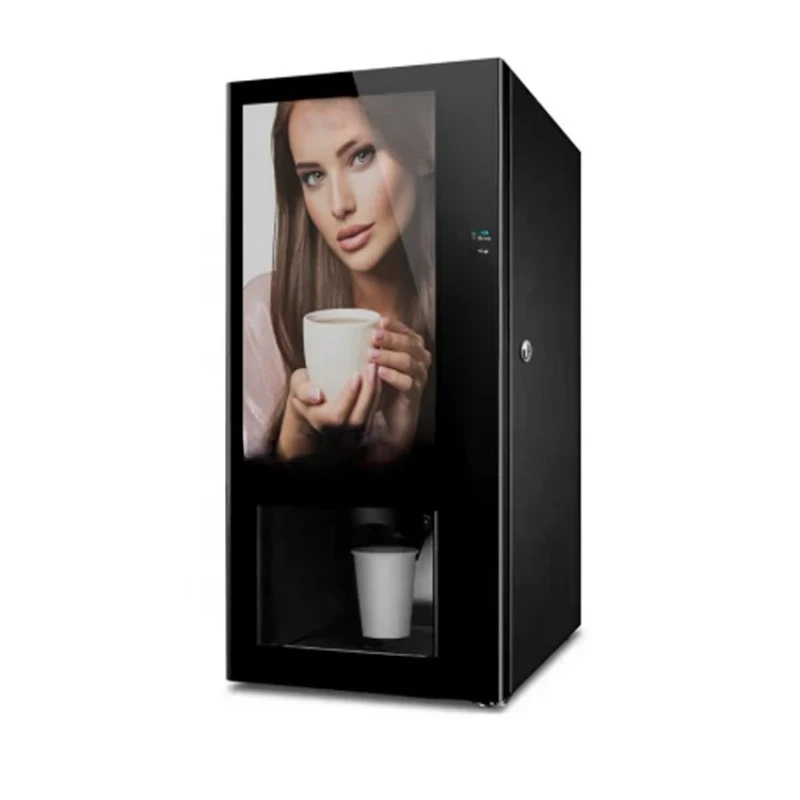 Coffee Vending Machine3 Flavors Hot And Cold Dual Temperature Self-Service Coffee Vending Machine Coin Banknotes