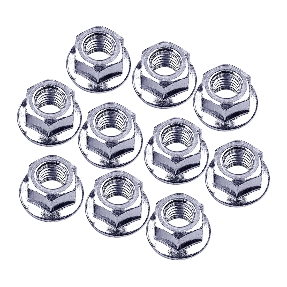 10Pcs Bar Nuts Screws Silver Fit for Echo CS-400 Husqvarna 55 440 455 460 Rancher Chainsaw Flange