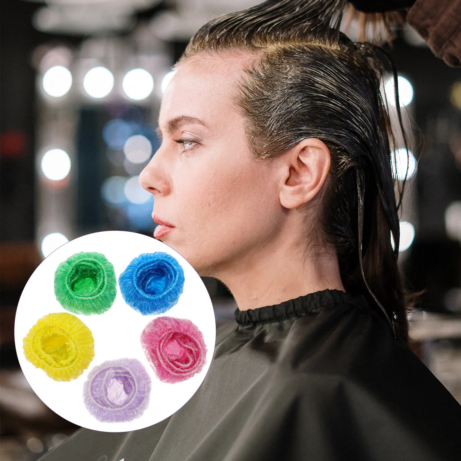 

100Pcs Hair Dye Ear Covers Waterproof Disposable Comfortable Skin Protection Earflaps for Coloring Hair Salons Hotels DIY Use