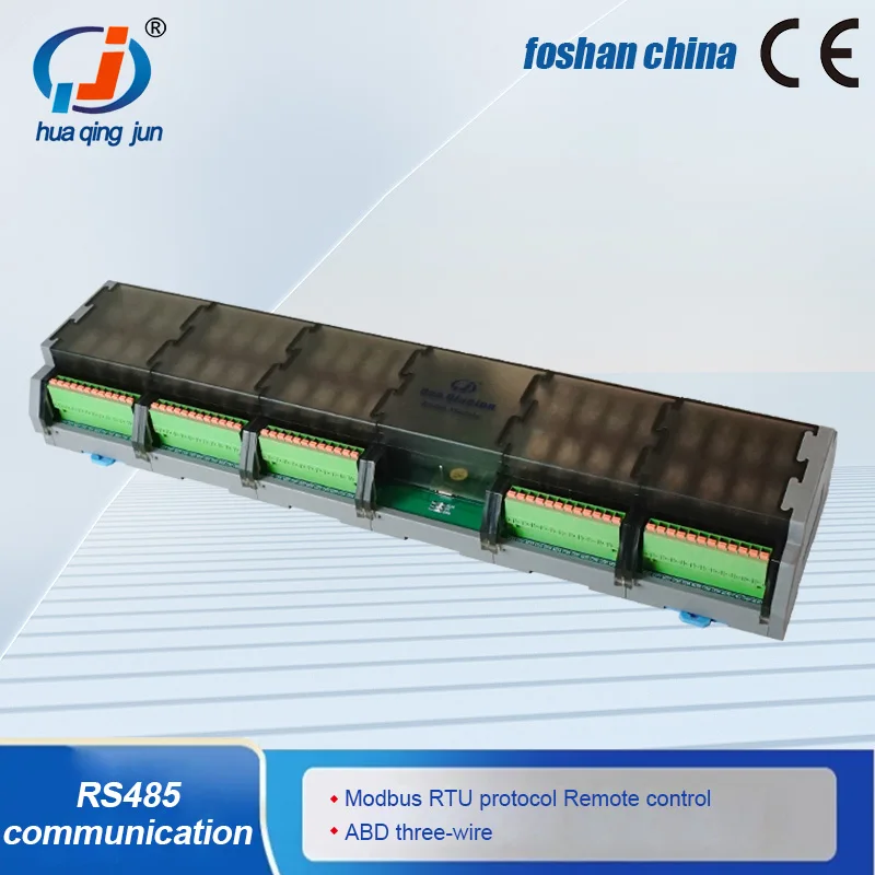 Chingjun 40-Channel RS485 Communication Relay Module DC12V/24V Modbus RTU QJ-40O1Z-T4 Relays Board for Water Pumps