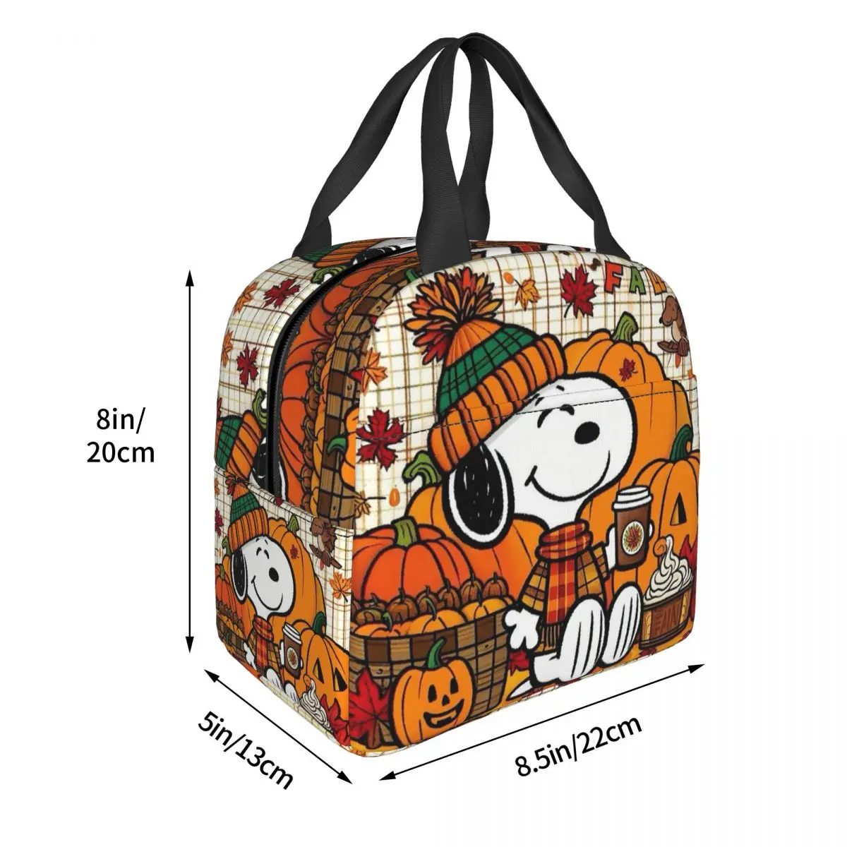 Snoopy Lunch Bags Insulated Bento Box Portable Lunch Tote Leakproof Picnic Bags Cooler Thermal Bag for Woman Girl School