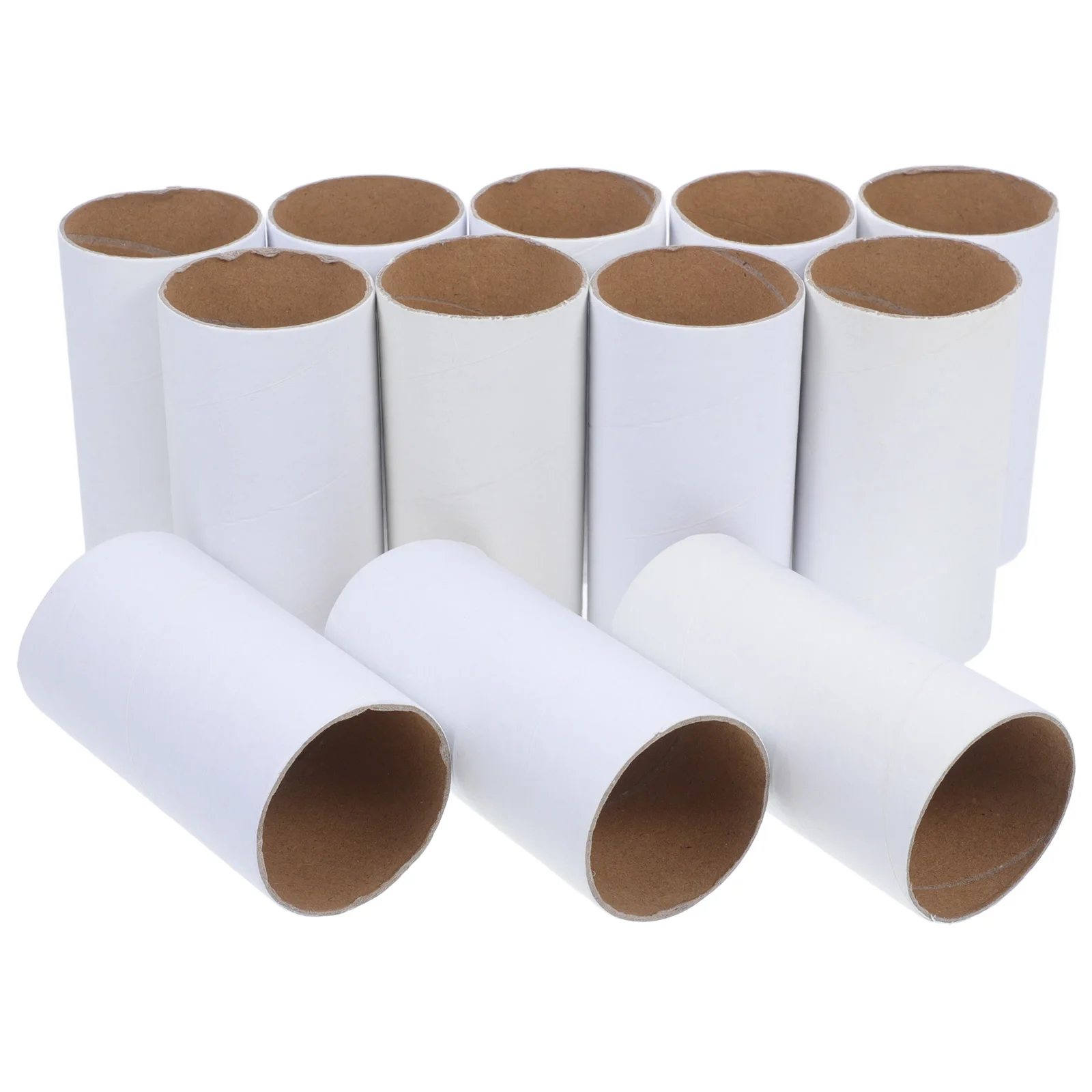 

12 Pcs Paper Tube Making Materials Bulk Craft Supplies Tubes Kids Crafts White Embryo Cylindrical Towel for DIY Projects Child