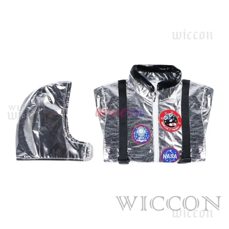 실버 남녀 공용 우주복 점프수트 성인 코스프레 의상;6,a'3.k;8,