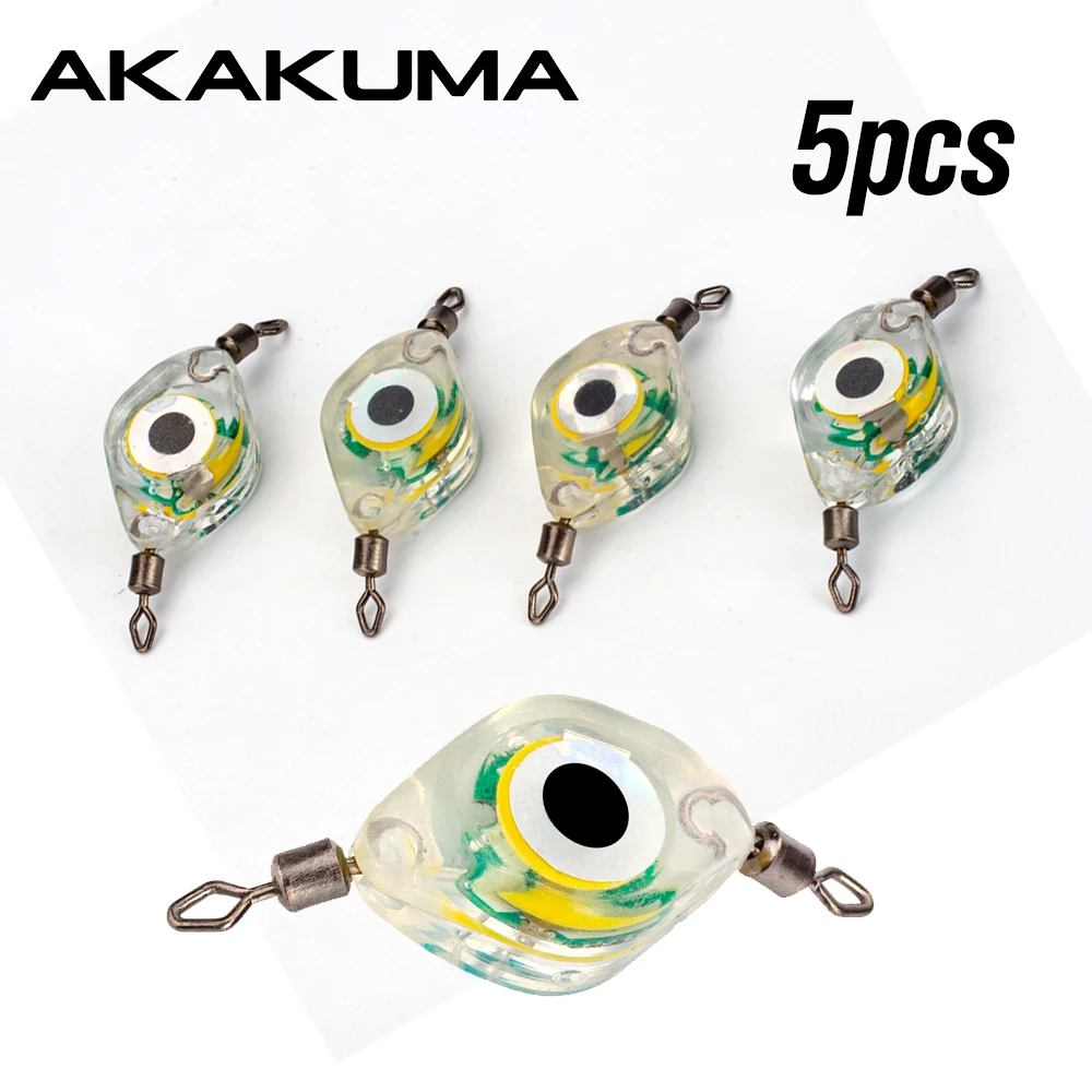 5pcs 4 Color Deep Drop Fishing Lights Mini LED Fishing Spoons Battery Powered Underwater Flasher Waterproof Lure Attractor