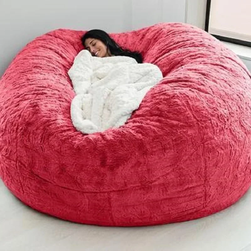 1PC Lazy Sofa Bean Bag Faux Fur Bean Bag Bean Bag Bean Bag Chair Bean Bag Chair with Filling Giant Bean Bag Bean Bag Bean Bag