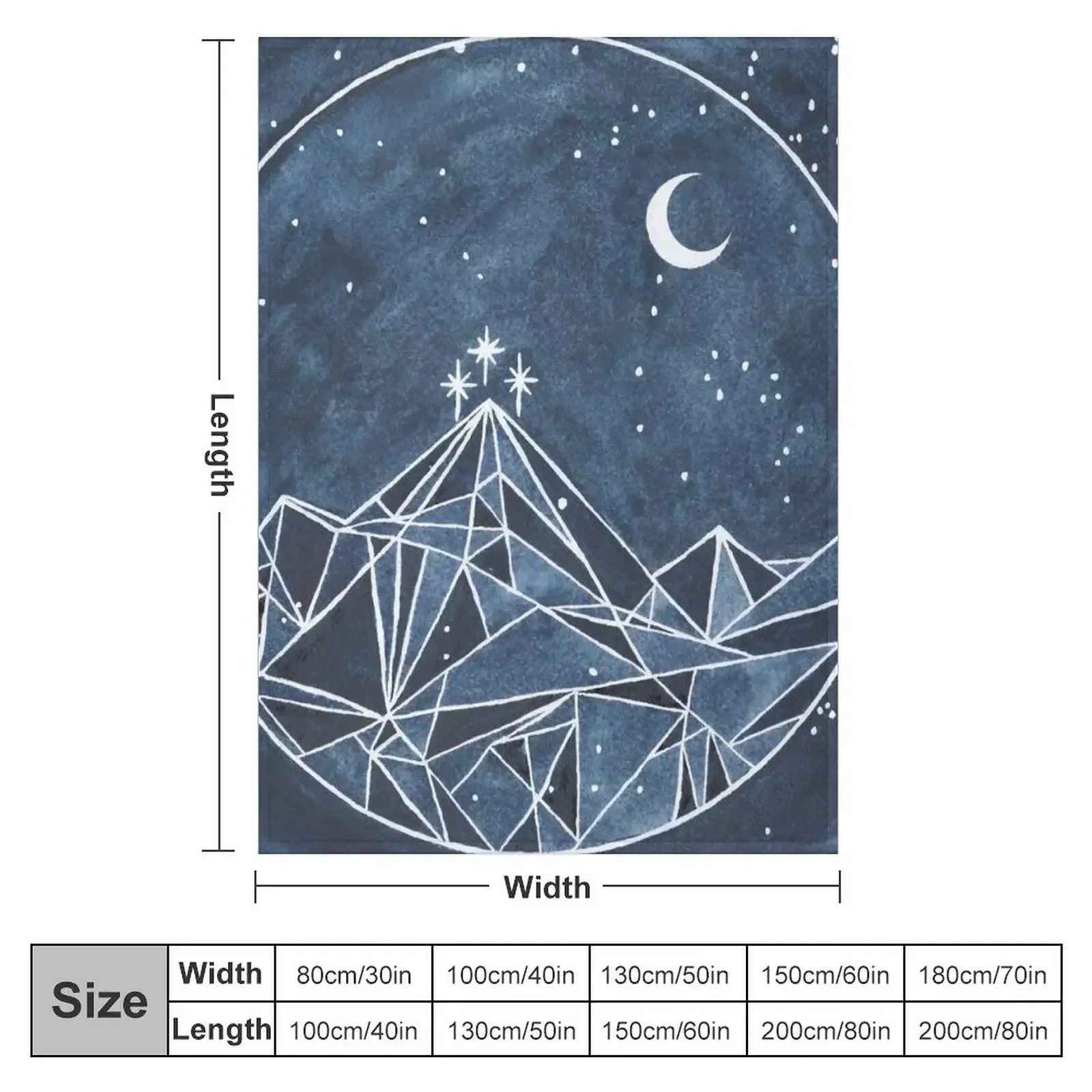 night court moon and stars Throw Blanket Shaggy Plaid Blankets