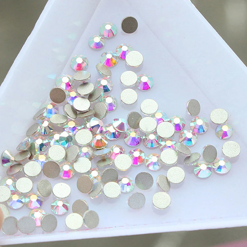 

1440Pcs Nail Art Rhinestones Crystal Ab Round 2.0mm Mixed Flat Backs Ss8ab 3D Decoration Accessories Art Accessories Rhinestones