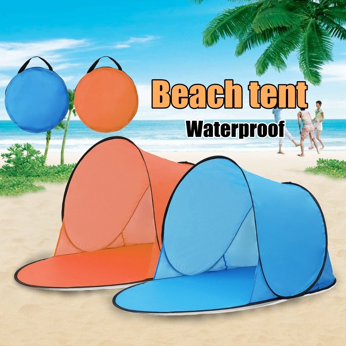 Automatic Up Quick Open Tent Portable Outdoor Waterproof Tent  Sunshade Shelter Canopy for Beach Park Fishing Camping Picnic