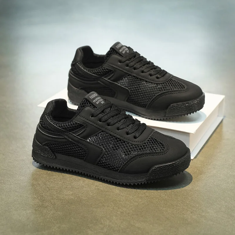 

Soft Breathable Kids Outdoor Sneakers Anti Slip Wear Resistant Sole Shoes for School Sports and Casual Daily Outside Activities