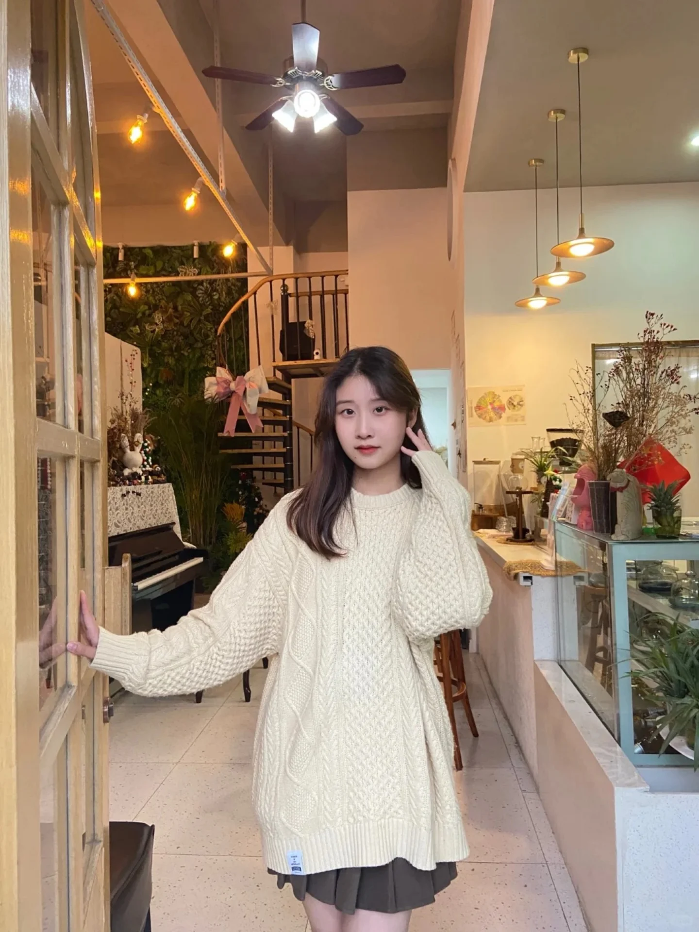 

Retro Japanese Sle Knitted Sweater round Ne Loose Fit ex Spring Autumn Pure Color Sweatirt for Couples And Students
