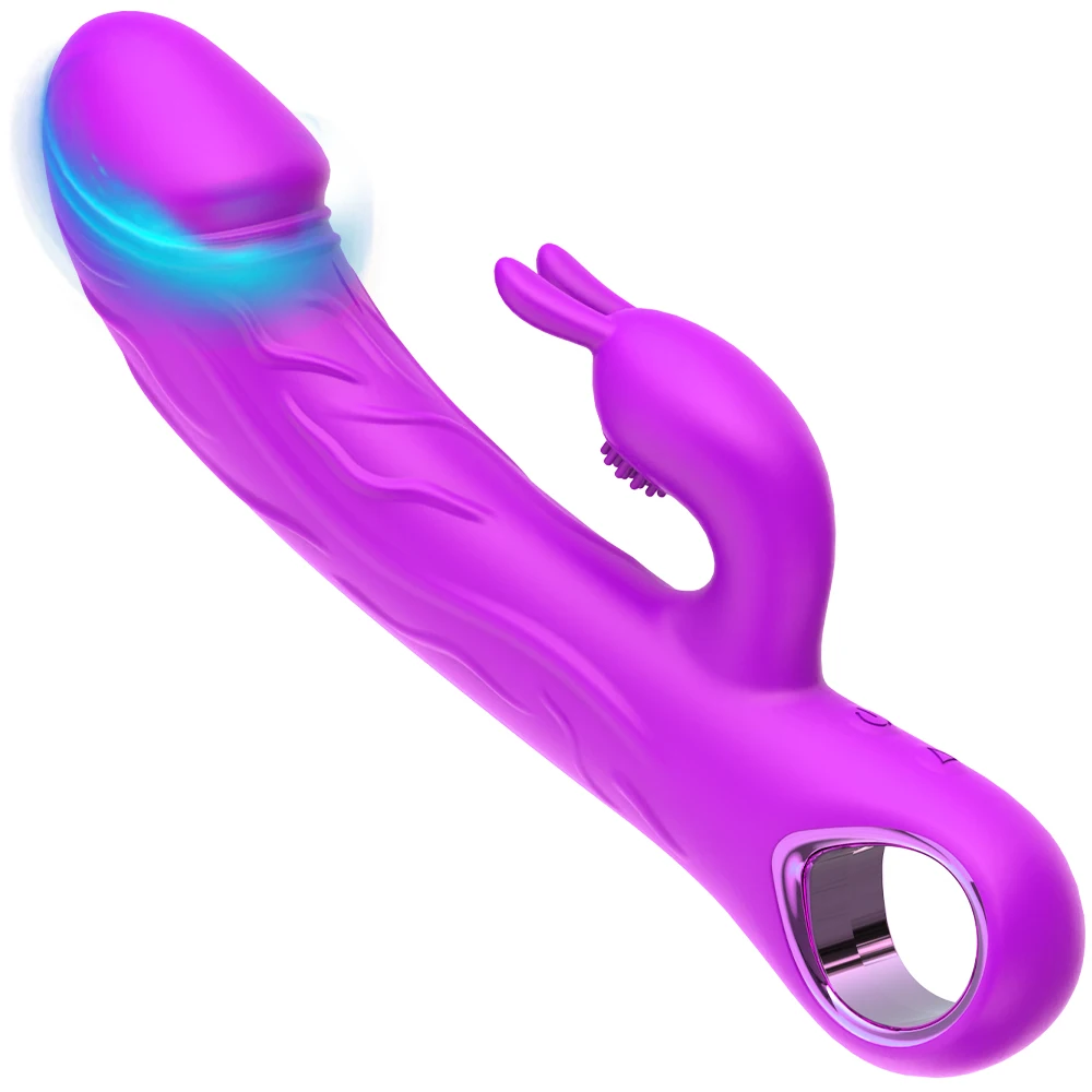 Rabbits Vibrators Vagina Clitoris Stimulator Double Head G-Spot Massager Butt Plug Anal Women Dick Female Masturbator Sex Toys