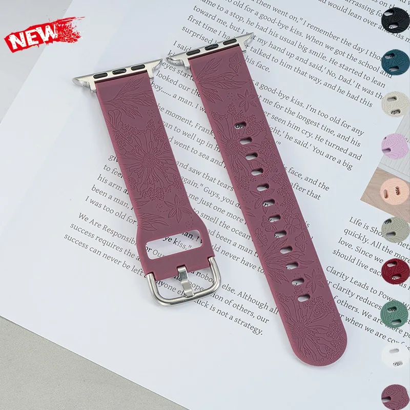 Silikon-Sportarmband für Apple Watch Armband Ultra 3 49 mm 11 46 42 mm Armband für iWatch Serie 10 9 8 7 6 5 4 SE 45 44 41 38 40 mm