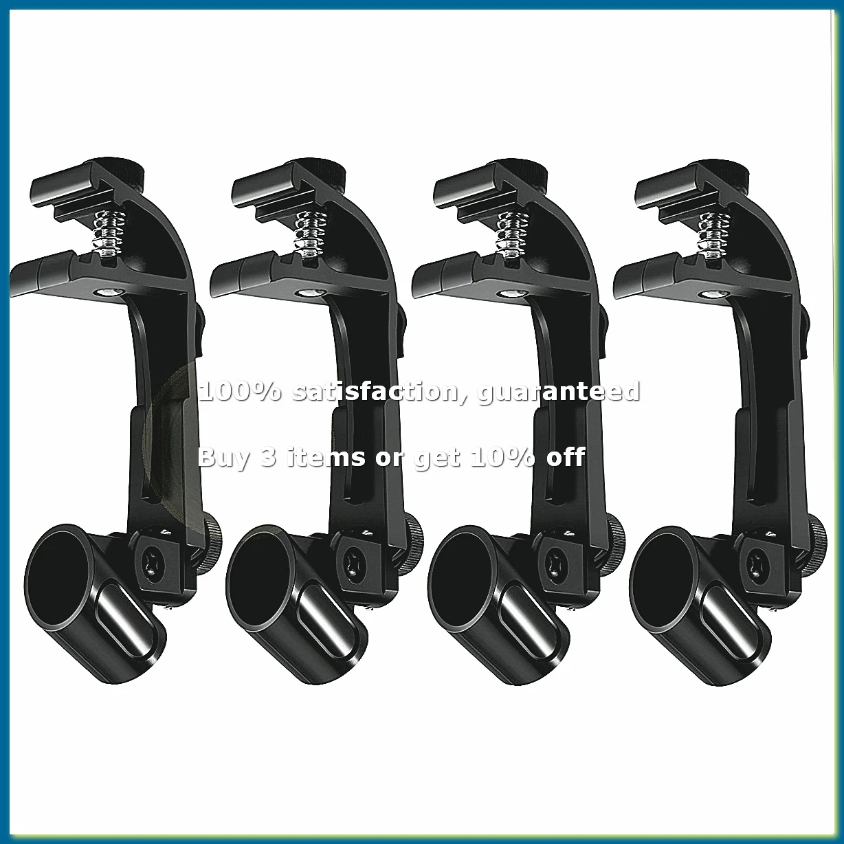 Microphone Clip Drum Clip Shockproof, 4 Pcs Microphone Stand Accessories Musical Instrument