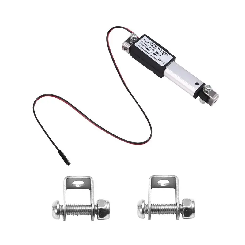 T21C 2X Micro-Type Linear Actuator,1In Stroke,90N/20.3Lb,Speed 9.5Mm/S Electric Waterproofactuator Motor Linearactuator 12V