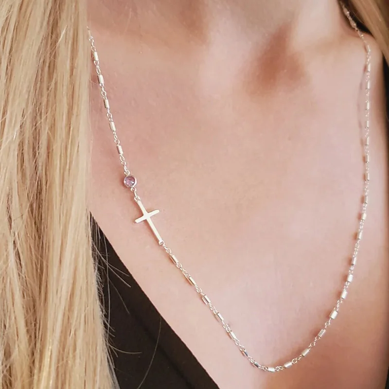 925 Sterling Silver Birthstone Charm 4MM Silver Pendant AAA Zircon Charm For Necklace Earring DIY Jewelry Findings Accessories