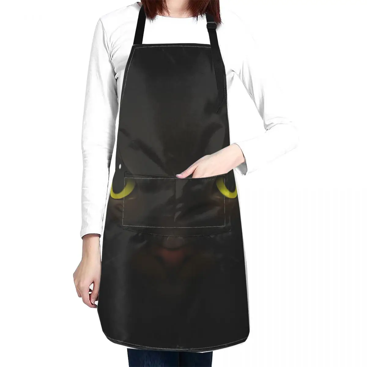 Suspicious Cats Apron Dress Waterproof Kitchen For Women Apron