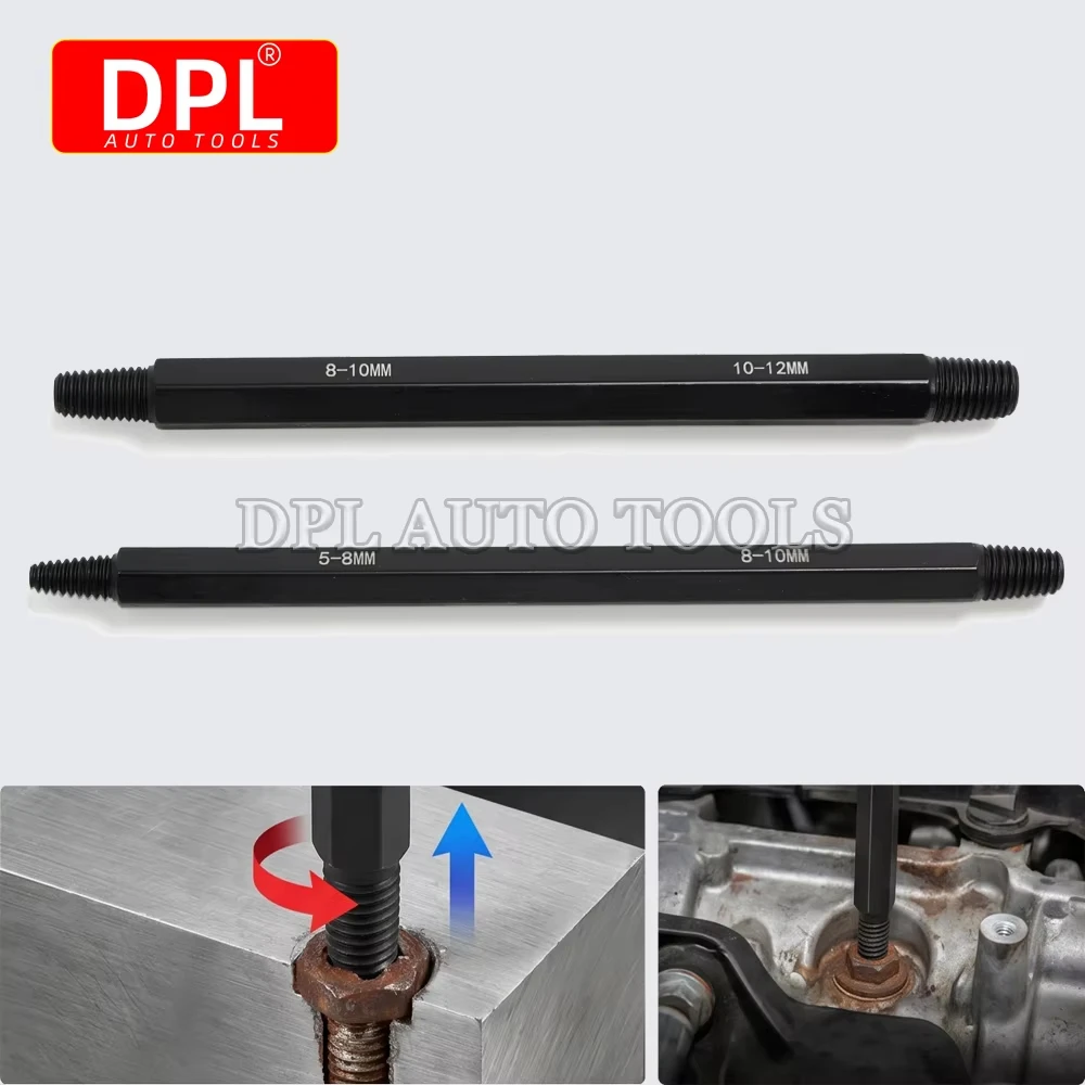 Universal Spark Plug Broken Screw Removal Extractor Hexagonal Reverse Thread Tap Spark Plug Removal Tool Set
