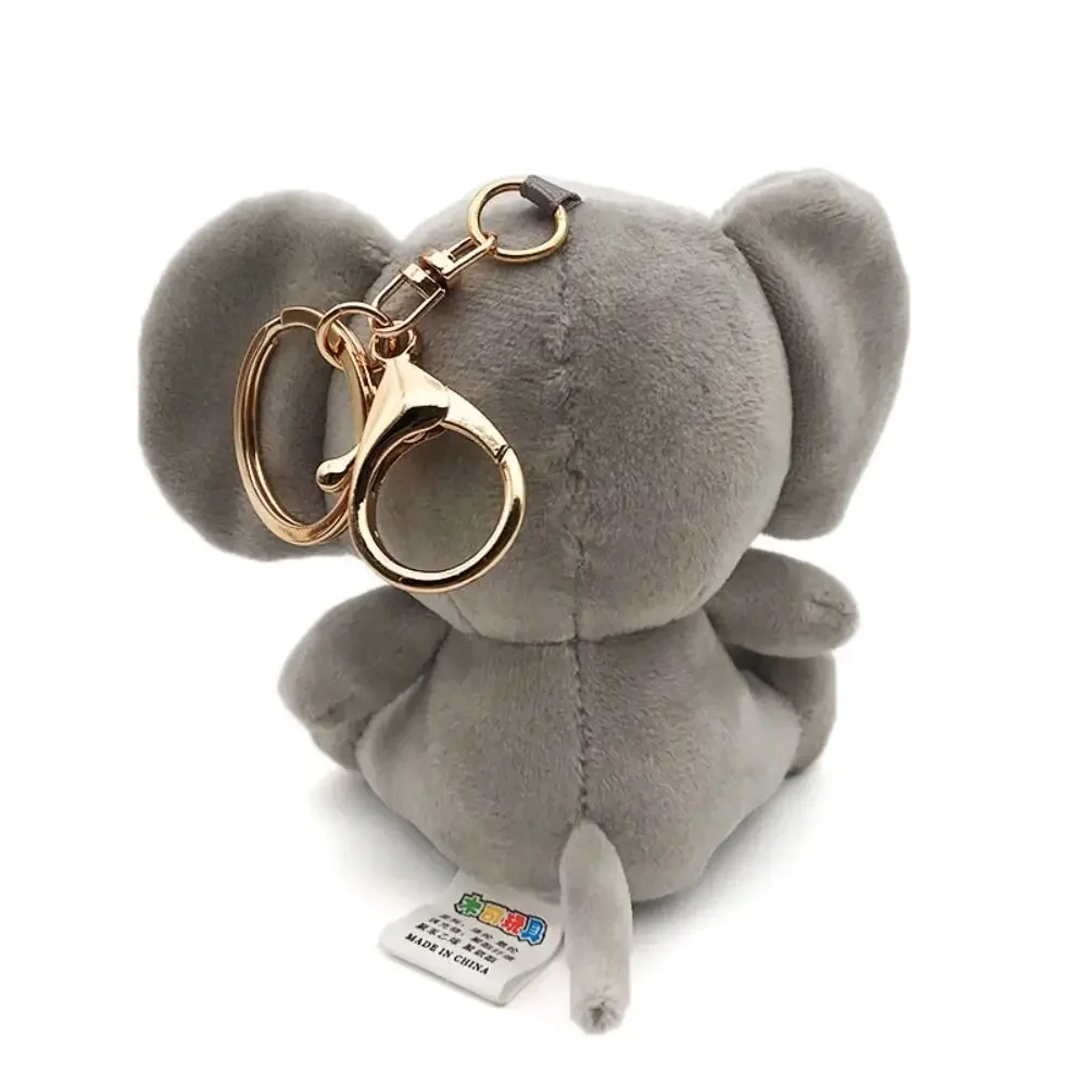 Bag Accessories DIY Plush Keychain Fashion Kawaii Elephant Doll Pendant Couples Keychain