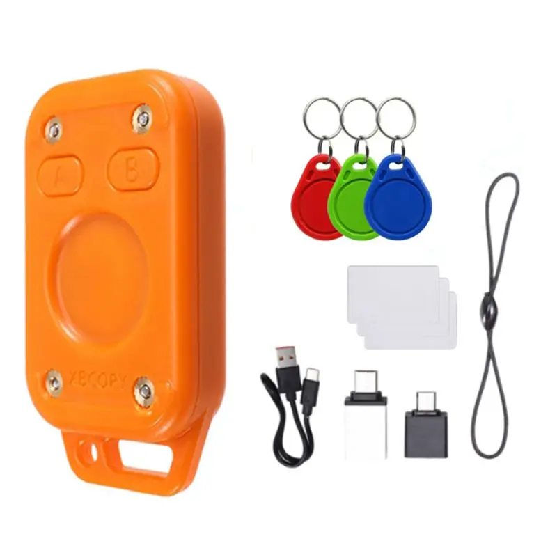 M01K Restart Chameleon V2.0 RFID Emulator 3 UID Keychain+ 3 CUID White Card Reader 125Khz 13.56Mhz Chameleon Ultra Duplicator