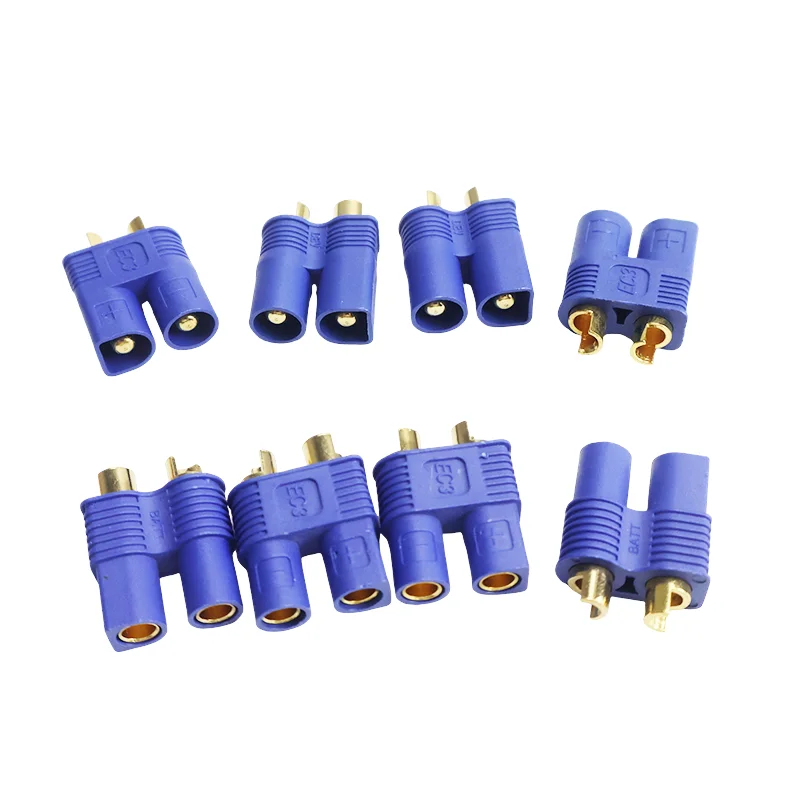 5 個 EC3 オスメス金メッキバッテリーコネクタプラグ Rc リポバッテリー ESC モーター飛行機トラックボート拡張バックアップ用