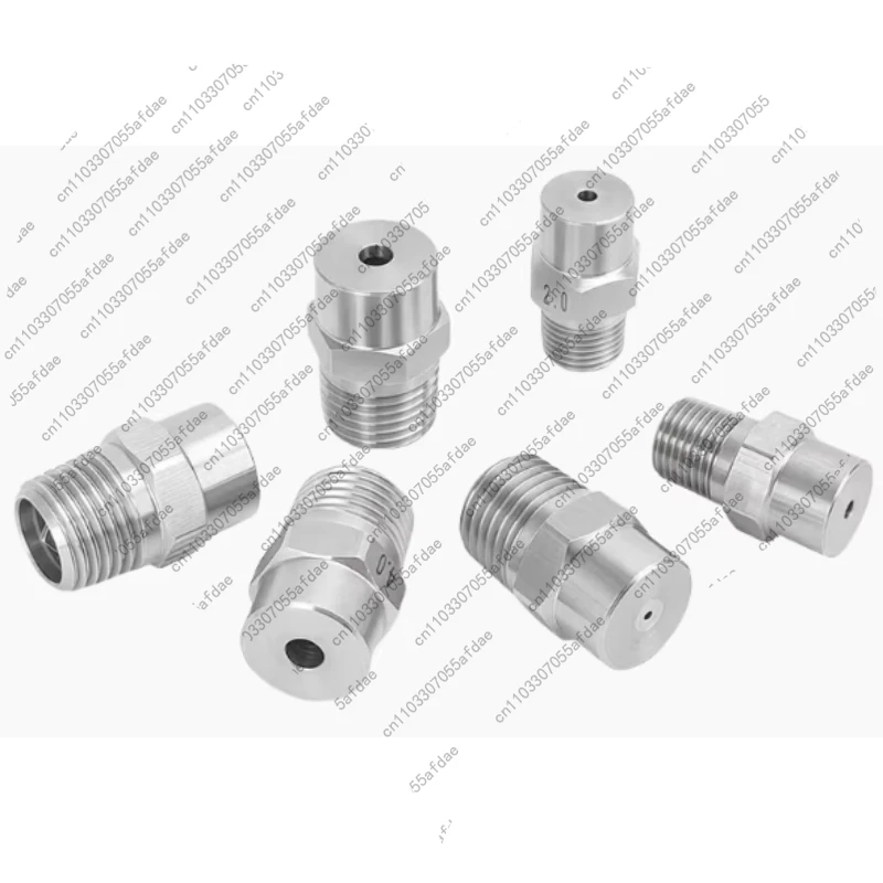 1pc stainless steel 3-point external thread solid conical nozzle high compression solid water atomizing sprinkler head