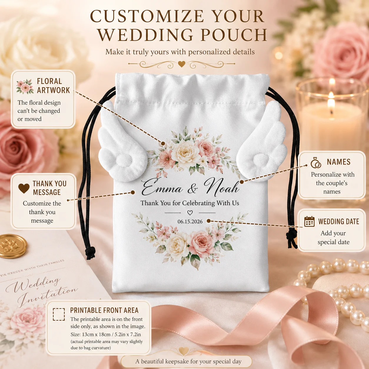 Bolsa Personalizada com Cordão - Christmas Throw Blanket avaliação e preço