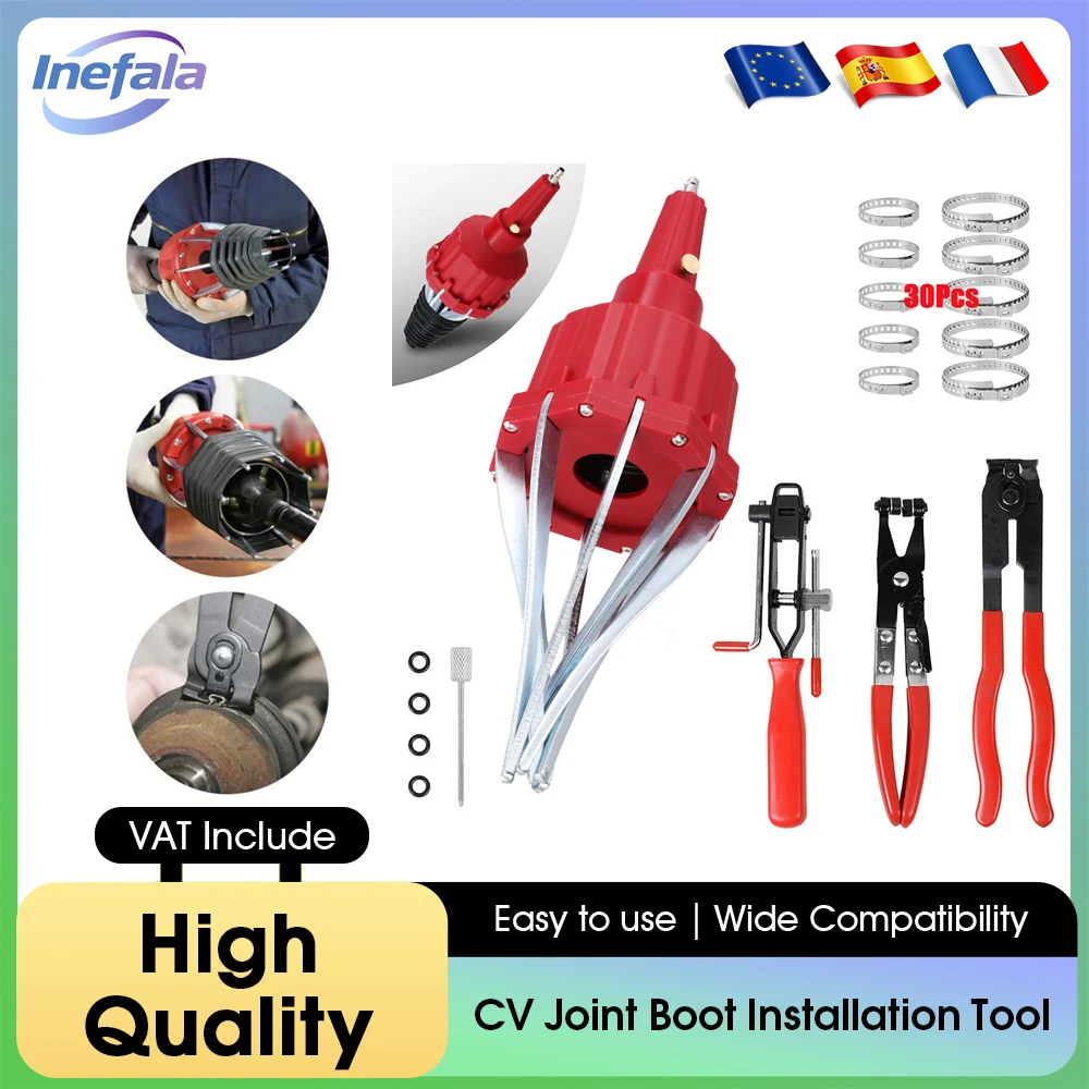 Inefala – Kit d'outils de démarrage de Joint CV pneumatique, adapté à une extension rapide du démarrage de Joint CV pour Audi BMW VW Volkswagen, outil d'entretien automobile