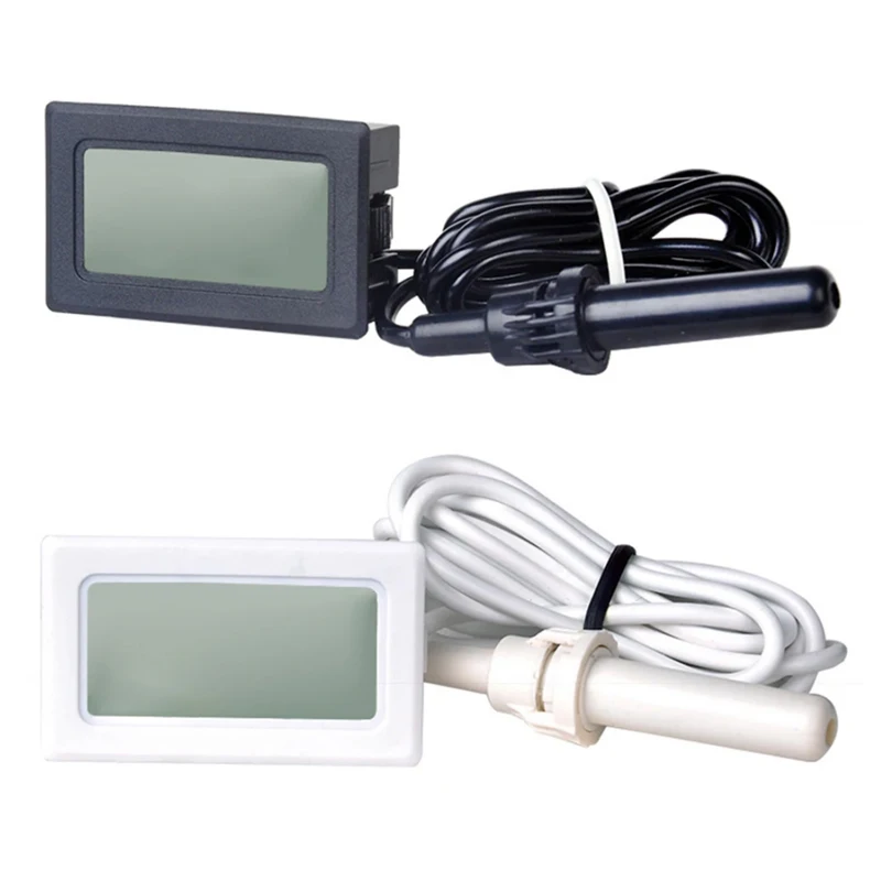 

LCD Indoor Convenient Temperature Sensor Humidity Meter Thermometer Hygrometer Gauge for Refrigerator Aquarium