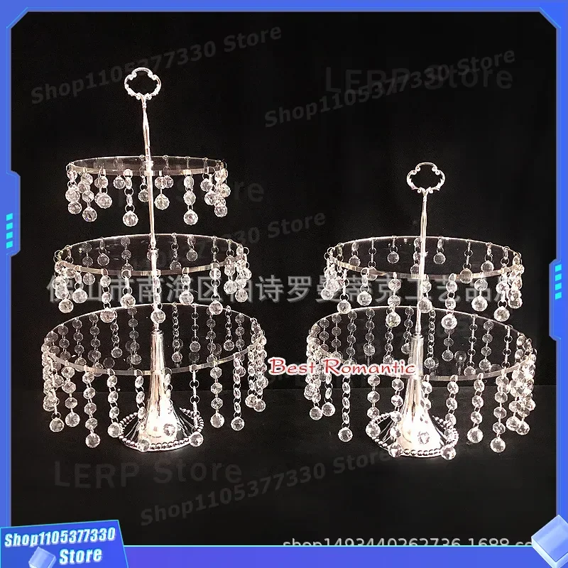 New Acrylic Cake Stand Wedding Dessert Table Display Rack Cupcake Holder Decorative Ornament for Party Event Decoration