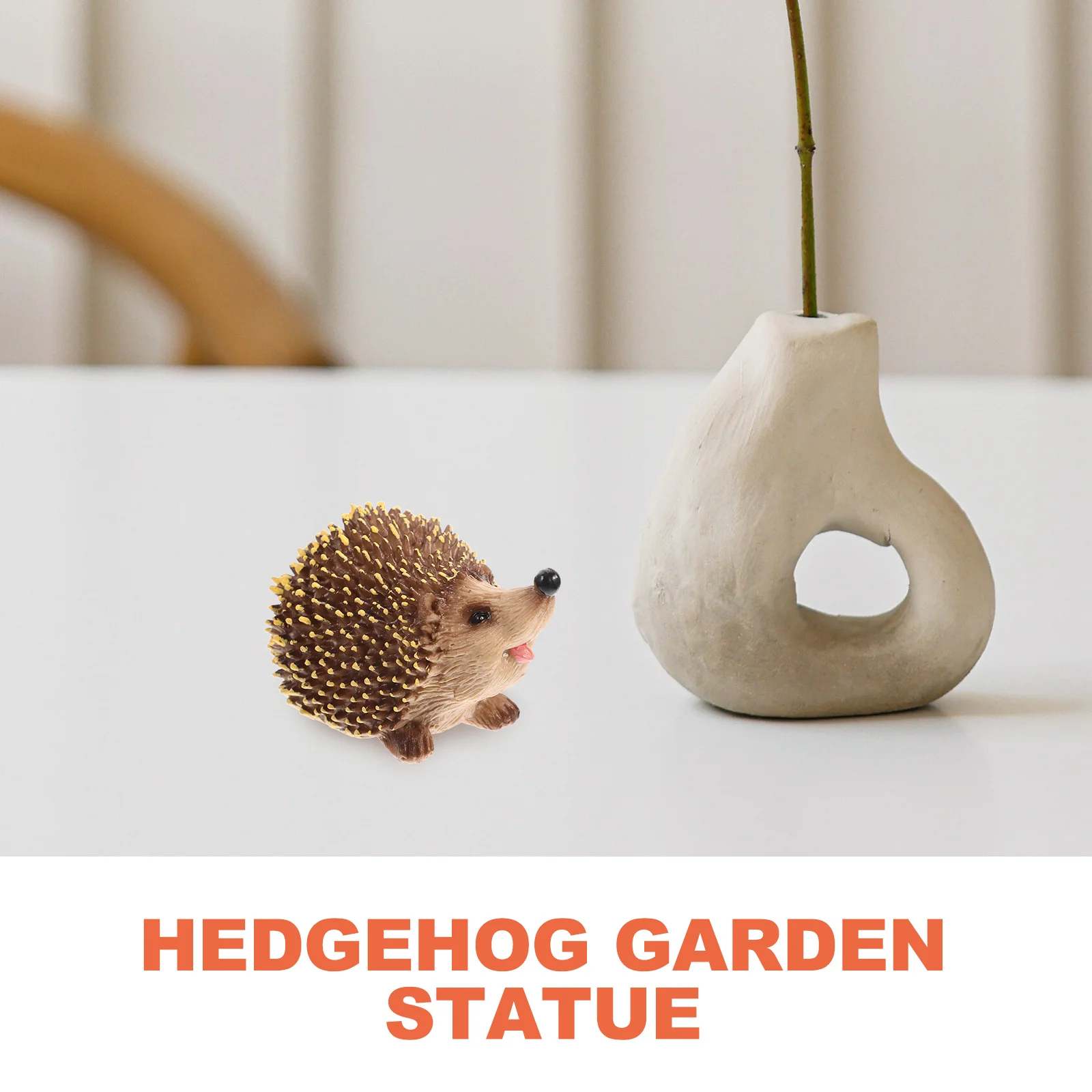 

Plastic Miniature Hedgehog Statue Garden Decor Micro Landscape Ornament For Lawn Bonsai Tiny Plastic Craft