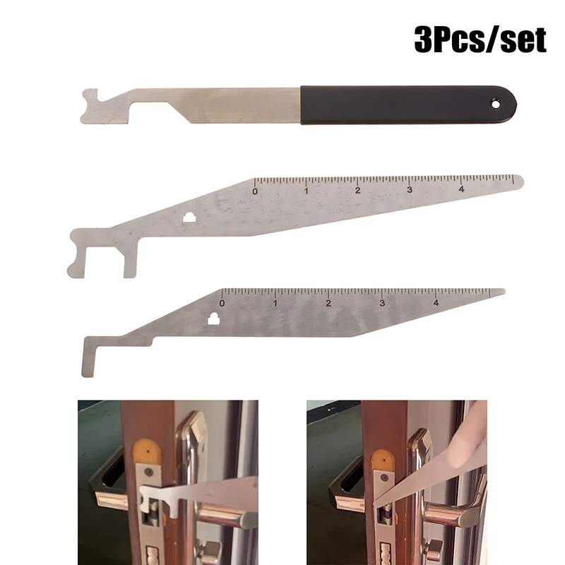 3Pcs Firefight Tool Stainless Steel Multitool Pry Bar Tackle With Anti-Slip Handle Portable Opener Tool Utensil