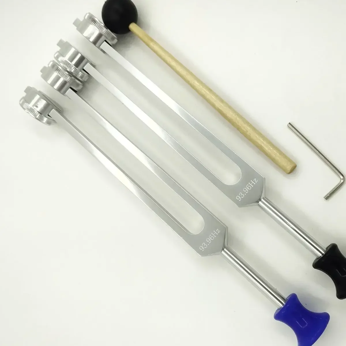 Aluminum Tuning Fork Chakras Harmonizer 93.96Hz Treatment Diapasons Therapy Tuning Forks Vibration Percussion Instruments