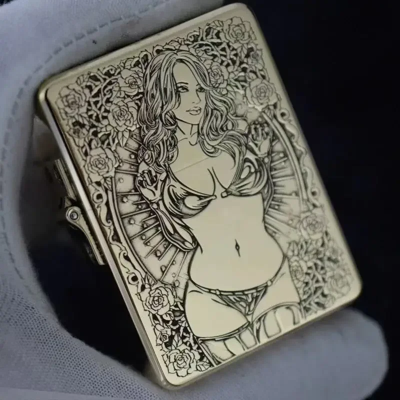 Armor Shield Zorro 915s verdikt diep gesneden diep origineel koper messing persoonlijkheid winddicht lichtere mannen cadeau roken