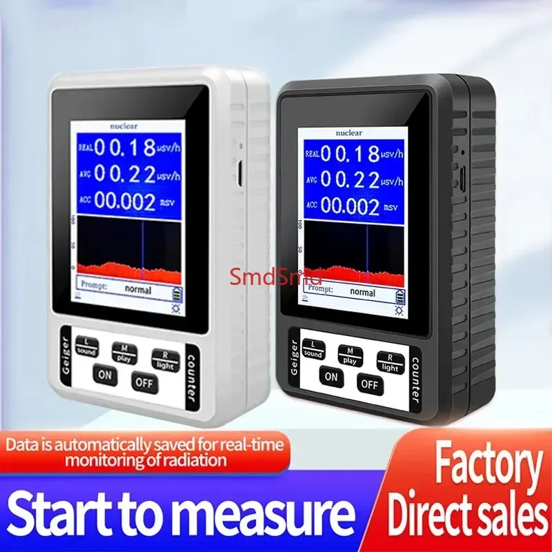 XR-1 Portable Geiger Counter Nuclear Radiation Detector Personal Dosimeter Marble Tester X-Ray Radiation Dosimeter