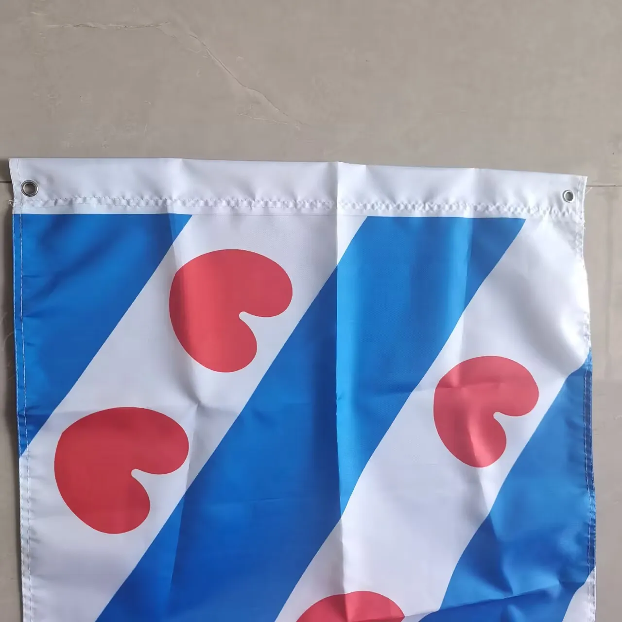 Netherlands Friesland Province Flag 90x150cm Polyester Outdoor Hanging Banner National Decoration